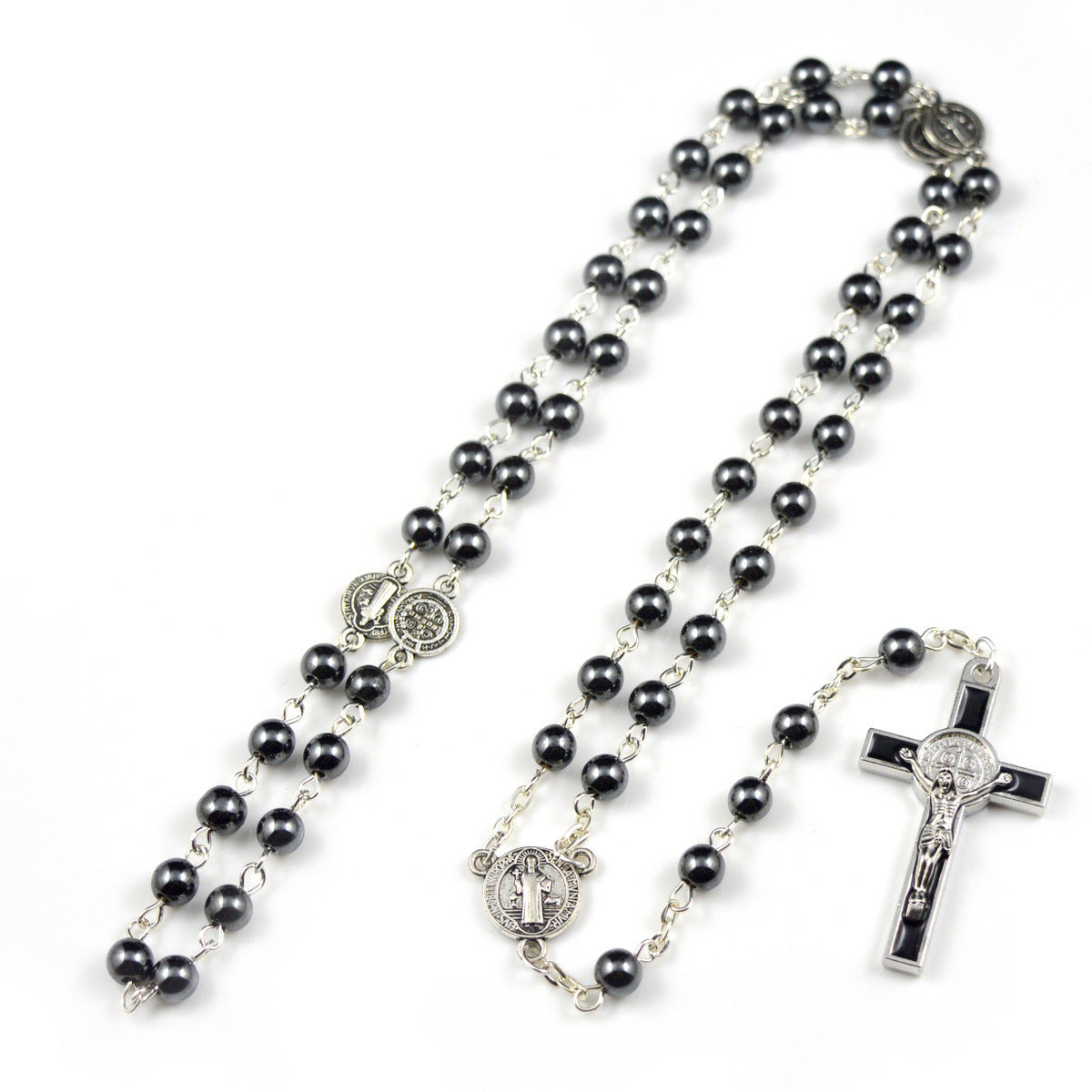 Black Rosary Necklace